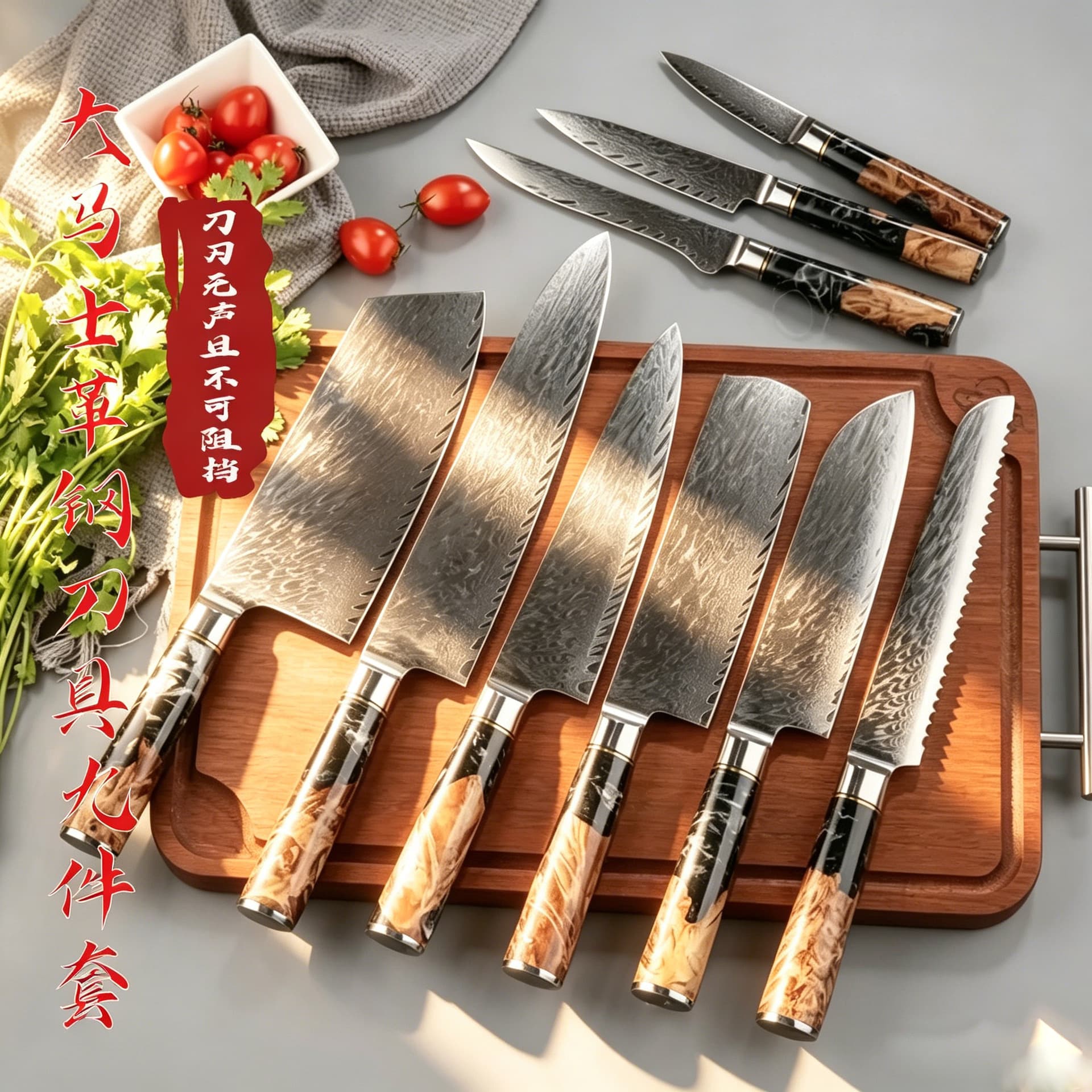 Cross-border 67-layer Damascus VG10 steel chef's kitchen knife Japanese slicing knife multi-purpose knife fruit knife household vegetable cutting