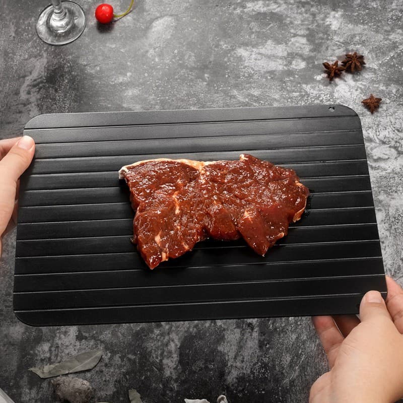 Quick Thawing Plate Kitchen Home Use Ice Melting Aluminum Alloy Rapid Steak Frozen Food Meat Quick Thawing Tray