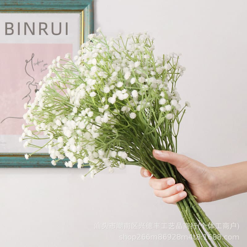 Cross-border Simulation 3-Branch Starry Sky 60cm Wedding Bouquet Eternal Flower Hand-Tied Starry Sky Flower Arrangement