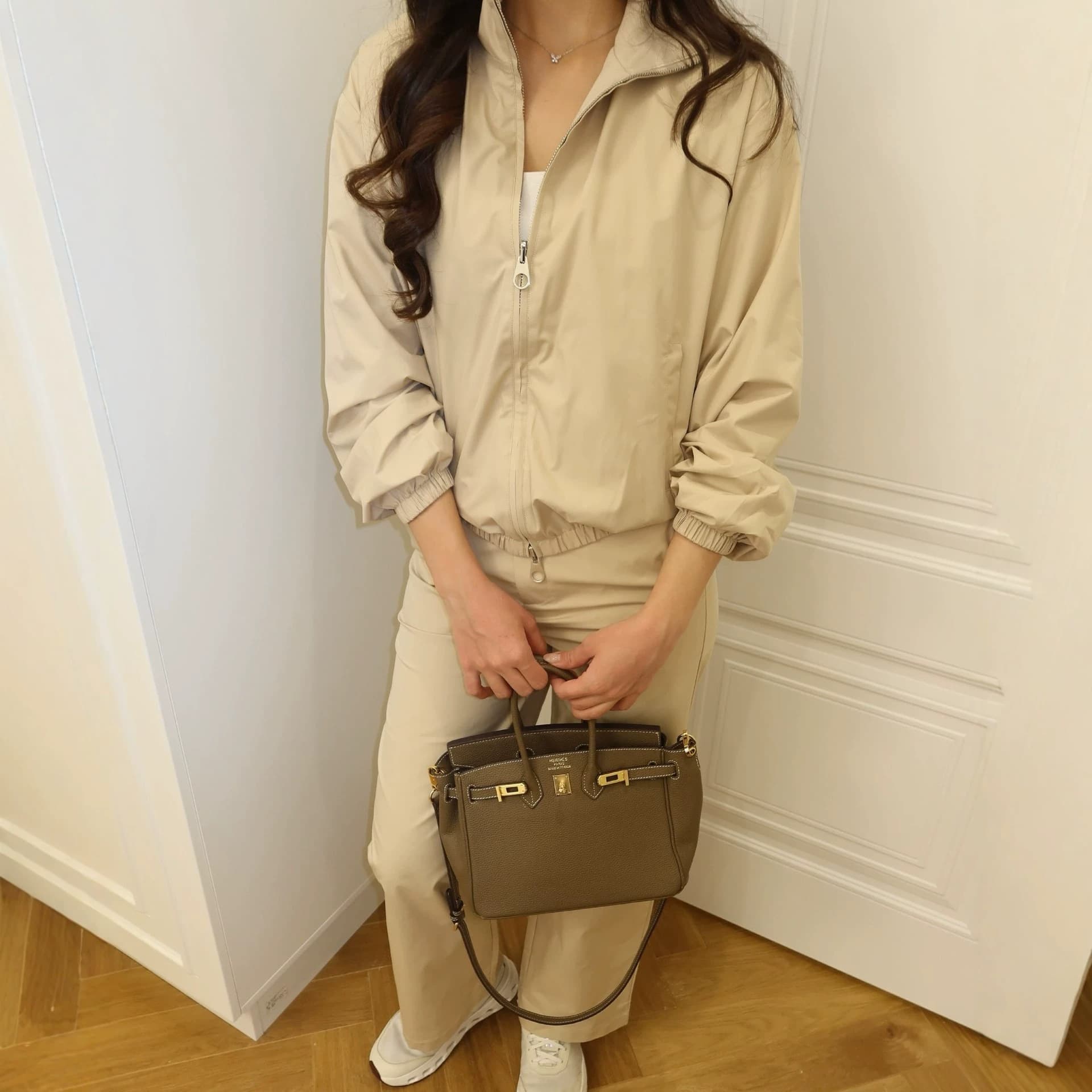 European and American Women's Cross-border Trade 2026 Spring/Autumn New Long Sleeve Zip-up Jacket High-waist Wide-leg Pants Sportswear Set