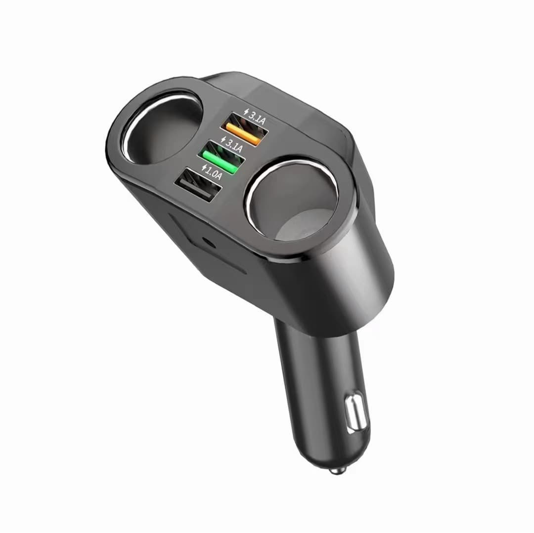 Car USB Cigarette Lighter QC3.0 Car Charger Fast Charging New Car MP3 Car Bluetooth Hands-Free KC01
