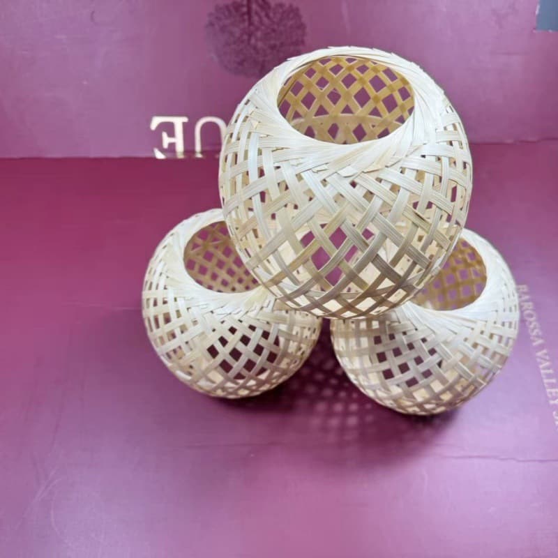 Bamboo Lantern Wedding Decoration Wedding Front Desk Lantern Hanging Chinese Vintage Lampshade Dance Photography Prop 15*15cm
