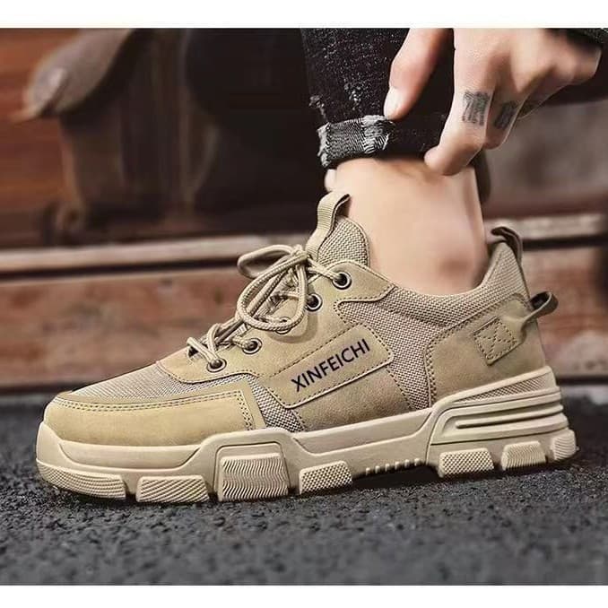 Popular Men's Shoes 2026 Summer Men's Hiking Casual Sports Shoes Breathable Work Shoes Low-Top Martin Boots for Men