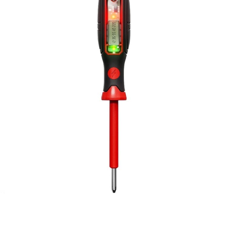 Delixi Electric High Torque Color Light Test Pen Multifunctional Line Detection Digital Display Screwdriver Electrician Dual-Purpose Pen