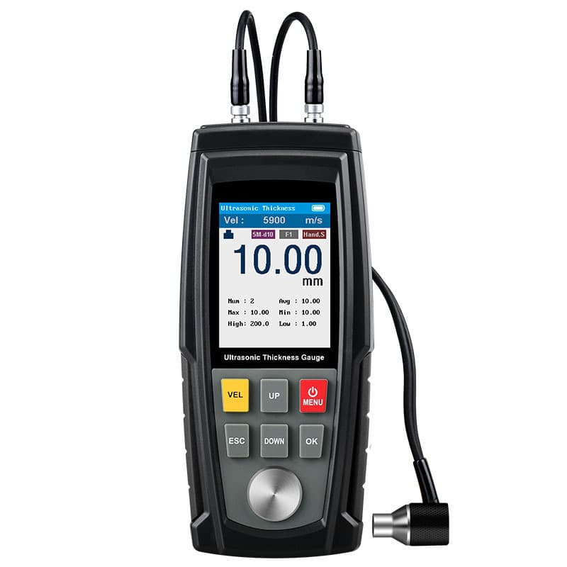 WT130A Ultrasonic Thickness Gauge, WINTACT Non-destructive Testing, Cast Iron 2.5MHz Range 1.00–300.0
