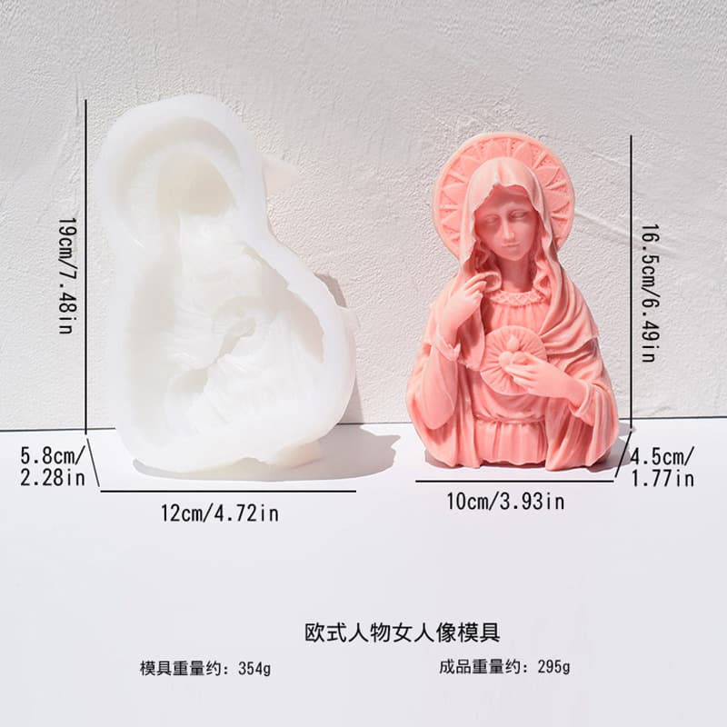 Cross-border Exclusive European-style Figure Sculpture Mold Family Aromatherapy Candle Creative Ornament Design Silicone Mold