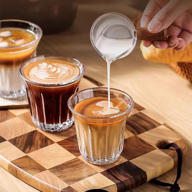 Dirty Bomb Coffee Cup Simple Flat White Cup High-Temperature Resistant Tempered Glass Cup Latte Art Cup Espresso Cup