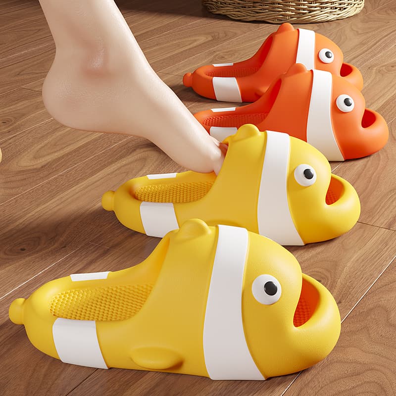 Clownfish eva slippers for women summer thick-soled cute cartoon non-slip household slippers for men summer wholesale lightweight
