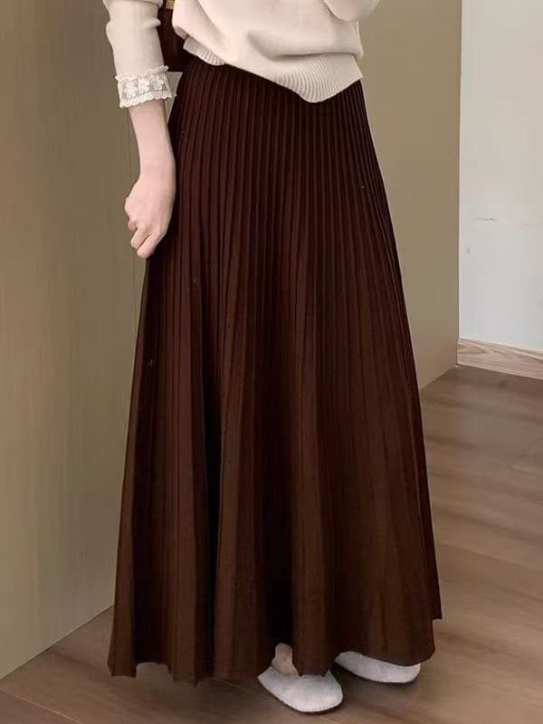French Red Ribbed Cape Two-Piece Long-Sleeve Knit Sweater Women's Autumn Winter Pullover Layering Top