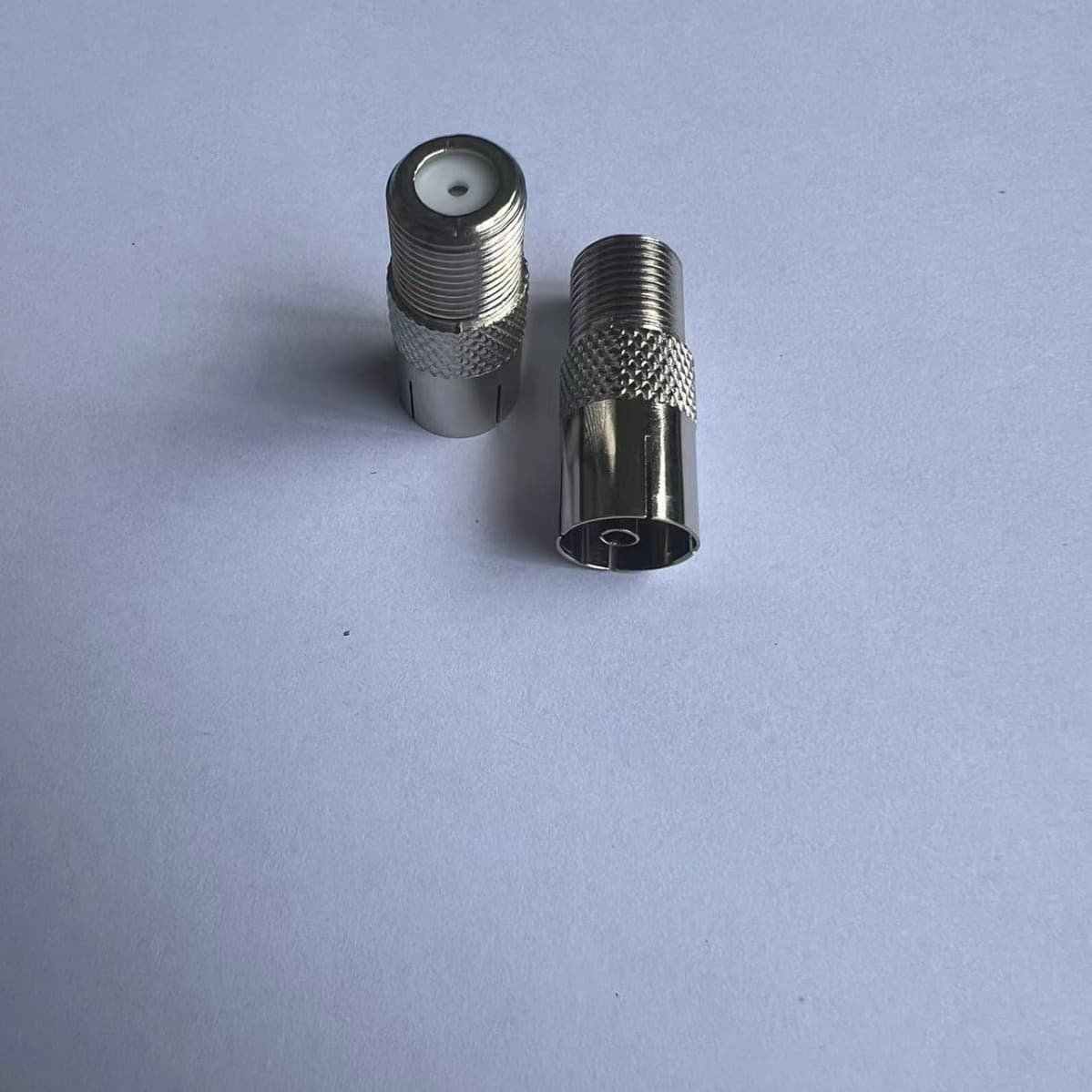 F Female to F Female Coaxial Connector, Ready Stock for DIY Antenna and Video RF Cable Plugs with Bamboo Joint