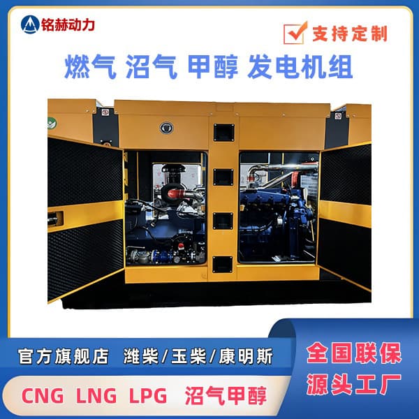 Weichai 200/300/500KW Wellhead Gas Specific Generator Set Silent Box Gas Generator Set Four Protections