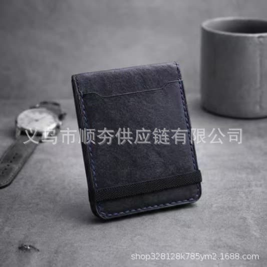 Cross-border New Cash Wrap Wallet Retro Trendy Wallet Portable Coin Purse Solid Color Organizer Card Holder