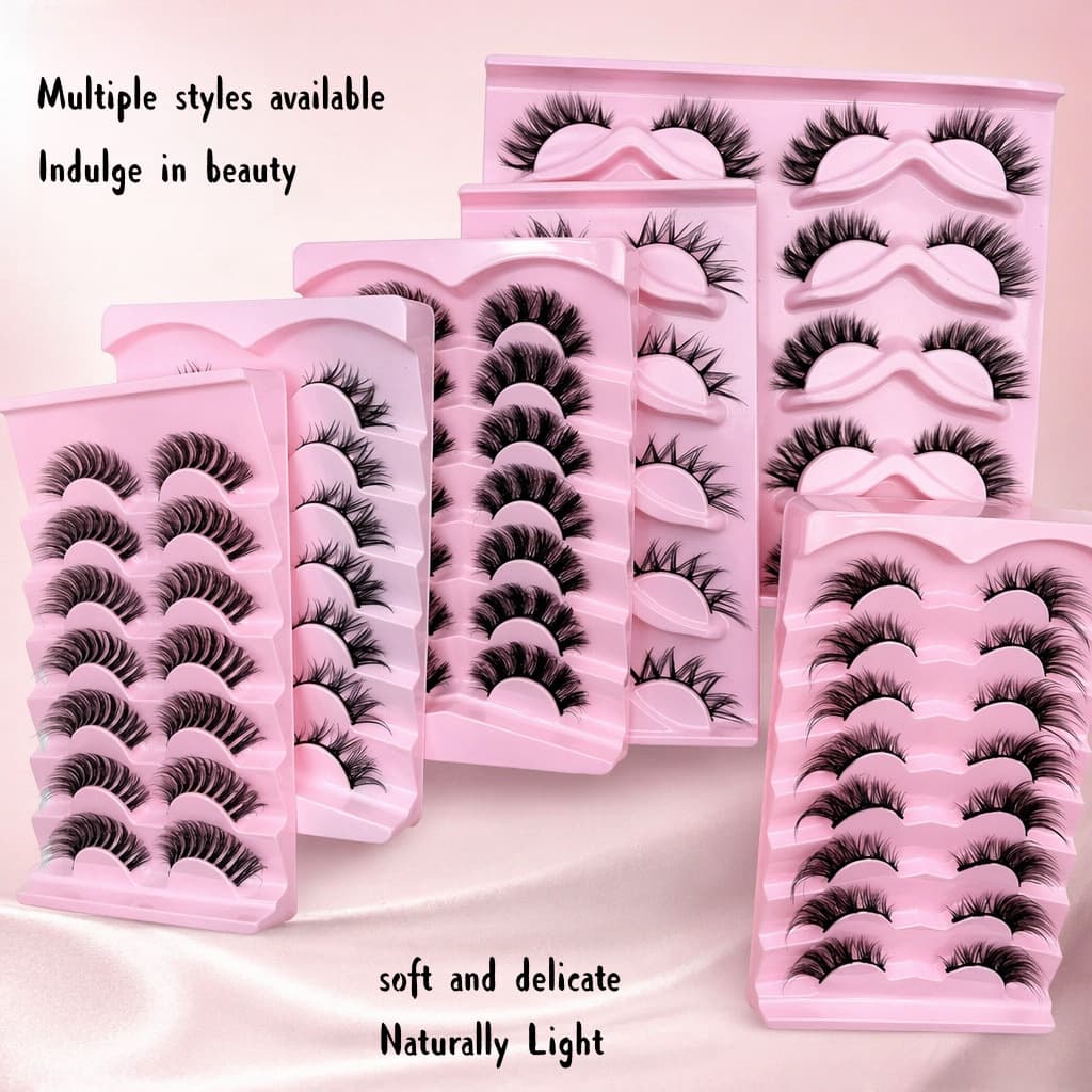 Cross-Best-Selling Fox Eye Lashes, European and American Style Eye-End Lengthening Natural Thick Simulation Lashes Factory Wholesale