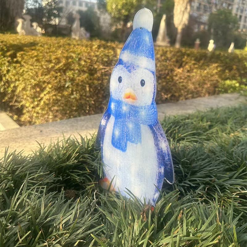 Outdoor Christmas Lights Cross-Border New Product Animal Outdoor Ground Insert Decoration Penguin