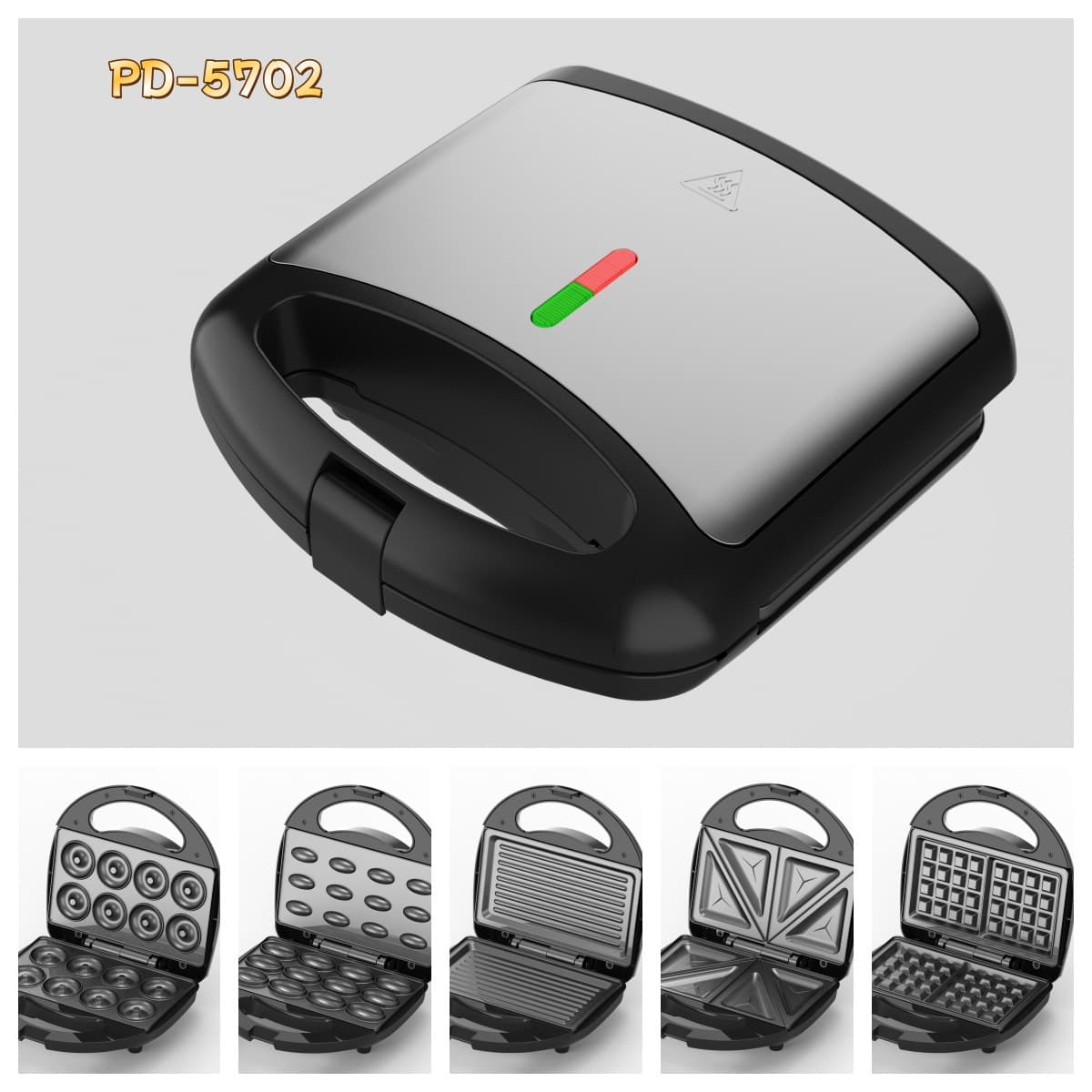 Cross-border Sandwich Maker Breakfast Machine 416 Light Food Maker Waffle Maker Hot Toast Press Bread Toaster