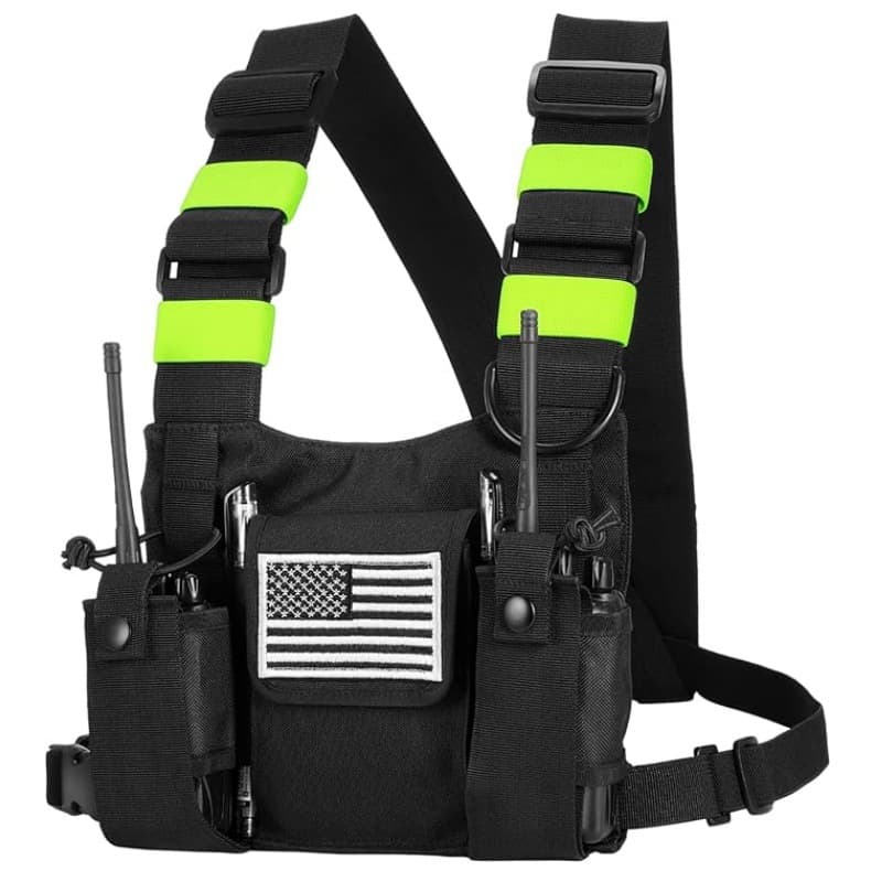 Amazon Hot Selling Radio Chest Strap Walkie Talkie Chest Sleeve Multifunctional Chest Bag Nylon Waterproof Tactical Vest