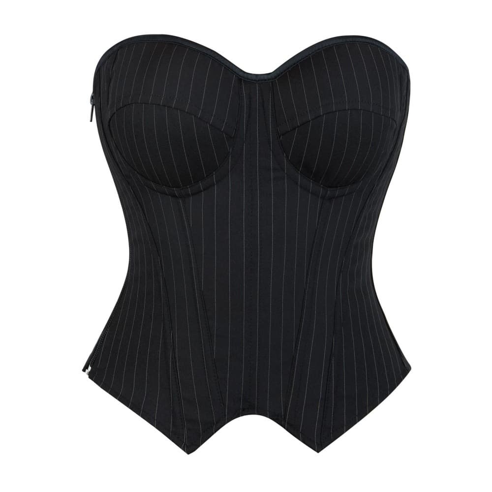 Shapewear Manufacturer Corset Bridal Dress Sexy Waist-Cinching Tummy Control Striped Suit Corset European and American Court-Style Corset