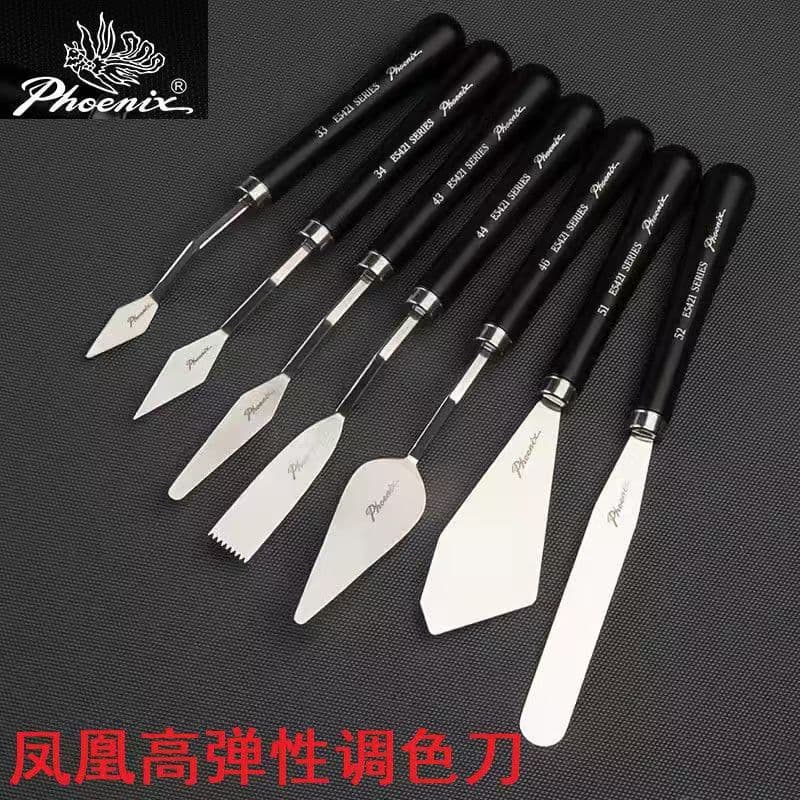 Phoenix Artist Professional Oil Painting Knife, Korean Style Palette Knife, Color Mixing Knife, Oil Paint Palette Knife, Gouache Knife