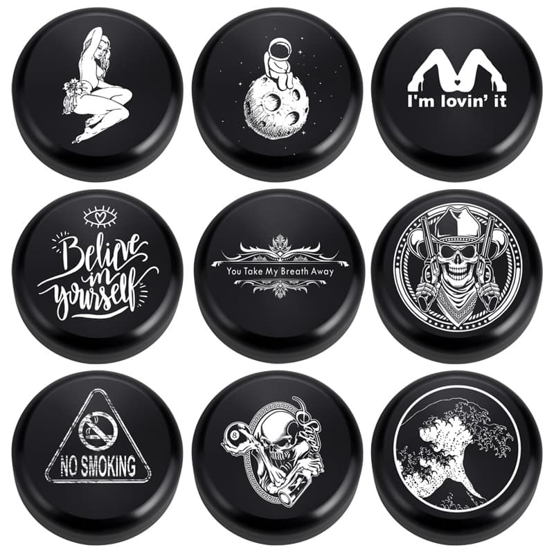 Sealed Moisture-Proof Small Storage Box, Aluminum Alloy Portable Mini Container, Round Black Tobacco Can Wholesale