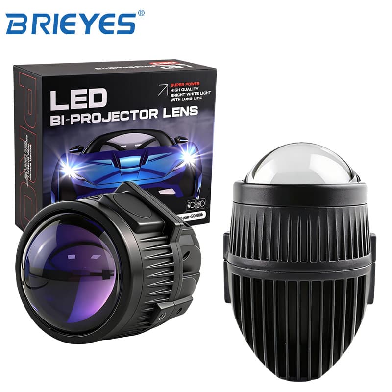 New 2.0-inch LED Dual-Color Fog Light Car Light Auto Modification High-Power Super Bright LED Three-Color Fog Light Lens