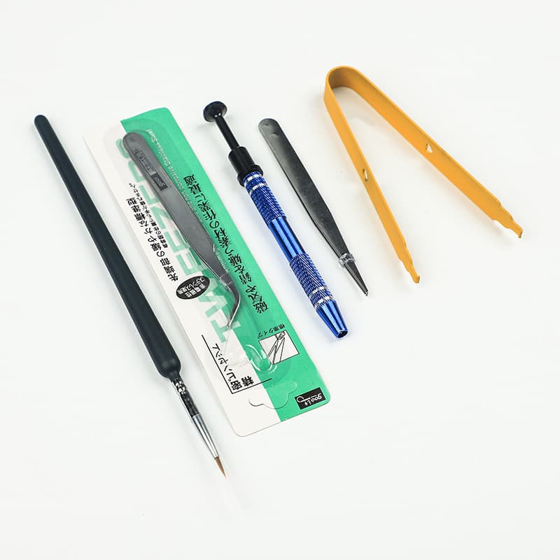 Mechanical keyboard customized personalized lubrication set tool lubrication brush metal holder clamp tweezers holder