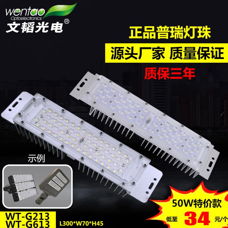 LED national standard street light module for municipal lighting, road lighting, tunnel light 50W outdoor IP67 module