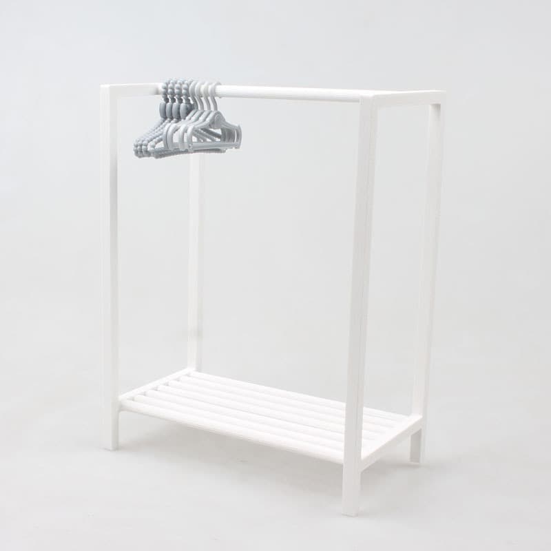 1:6 Action Figure House Miniature Clothes Rack Simulation Model Accessory Small Hanger Display Gift