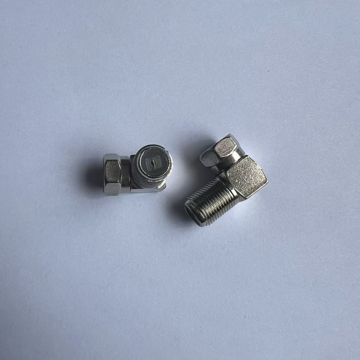 9.5 Female to F Female Block Coaxial Connector for DIY Antenna and Video RF Cable Plugs with Bamboo Joint
