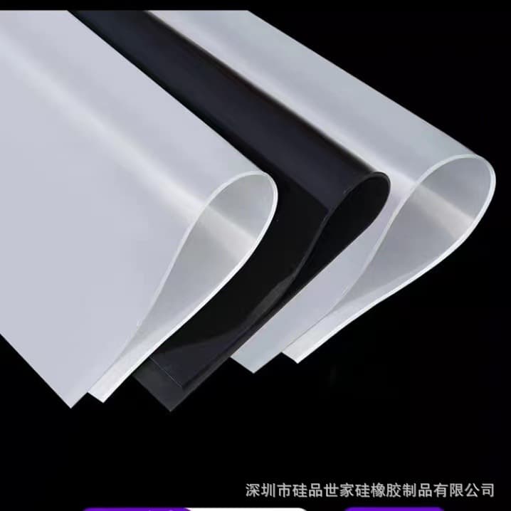 Manufacturer-produced transparent/red/black silicone sheets, flame-retardant high-temperature food-grade various thicknesses in stock