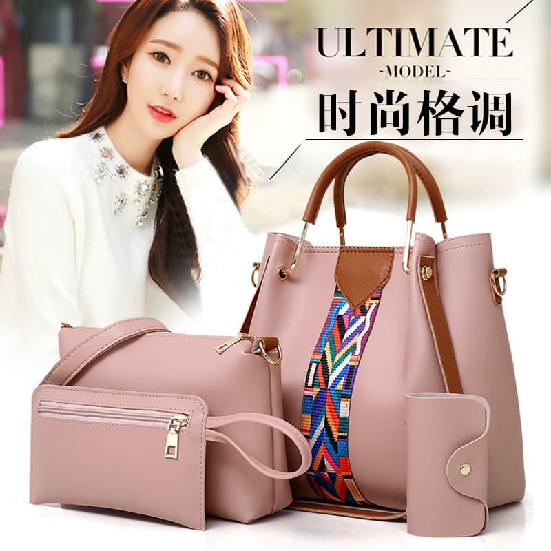 Cross-border Hot-Selling Women's Bag Trend 2025 New European and American Fashion 4-Piece Set Parent-Child Bag Shoulder Crossbody Handbag Wholesale