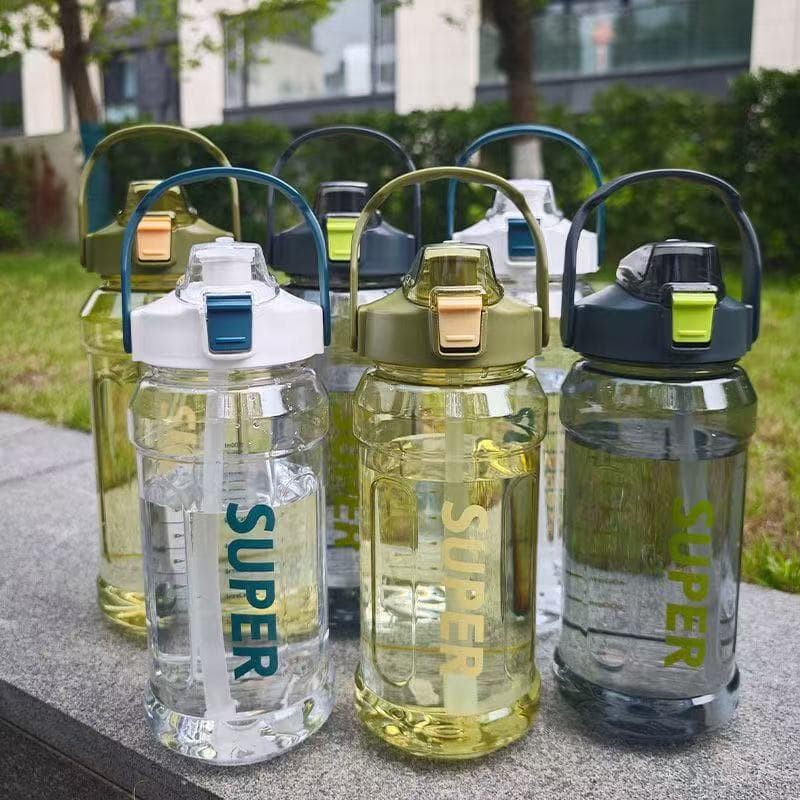 Instagram-style Large Capacity Space Cup, 2025 New Sports Water Bottle for Summer Fitness
