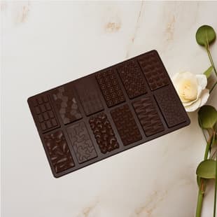 12-Cavity Different Style Dubai Chocolate Mold Waffle Insert Decoration Cookie Cake Mold Fondant High Temperature Resistant Mold