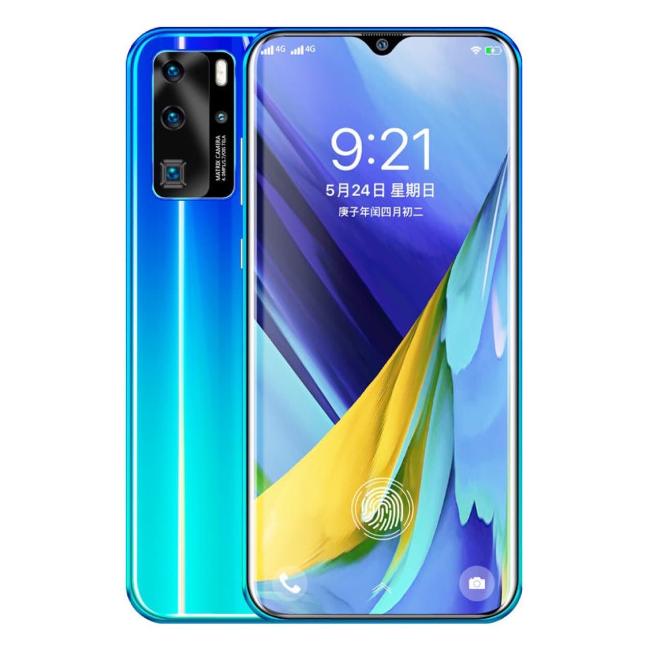 Hot-Selling Gradient Color Design Under-Display Fingerprint HD Camera 5G Full Network Compatibility High-Appearance Student Phone Wholesale Price