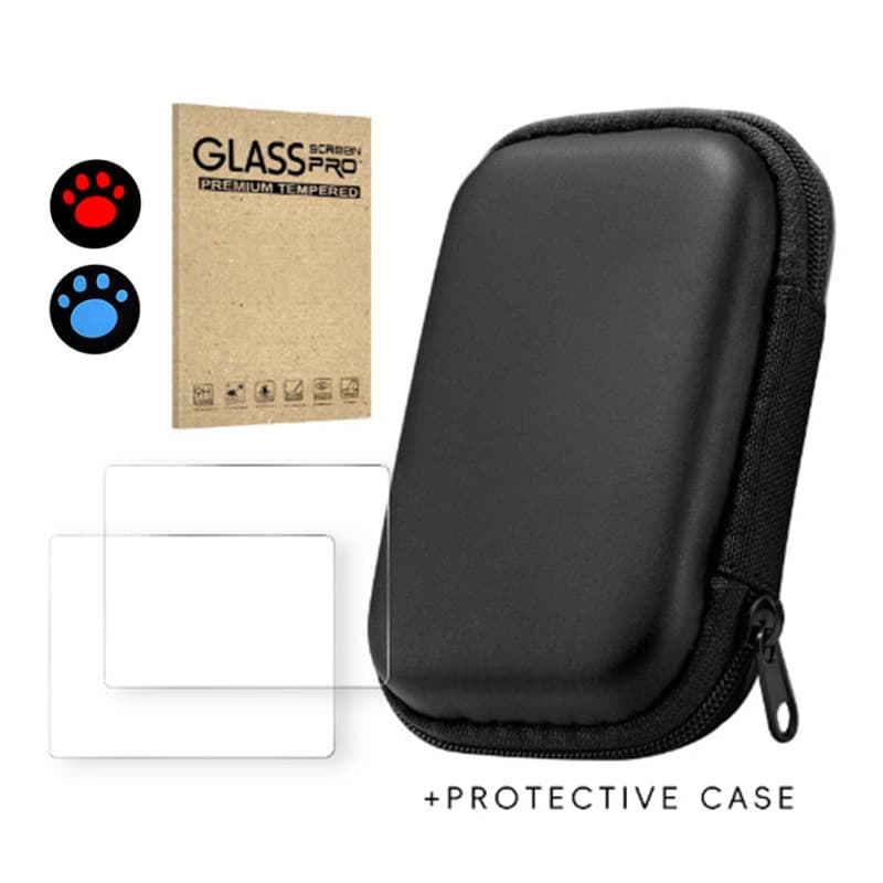 R36S Handheld Storage Bag R35S R35Plus RGB20S XU10 Game Accessories Protective Shell Tempered Film