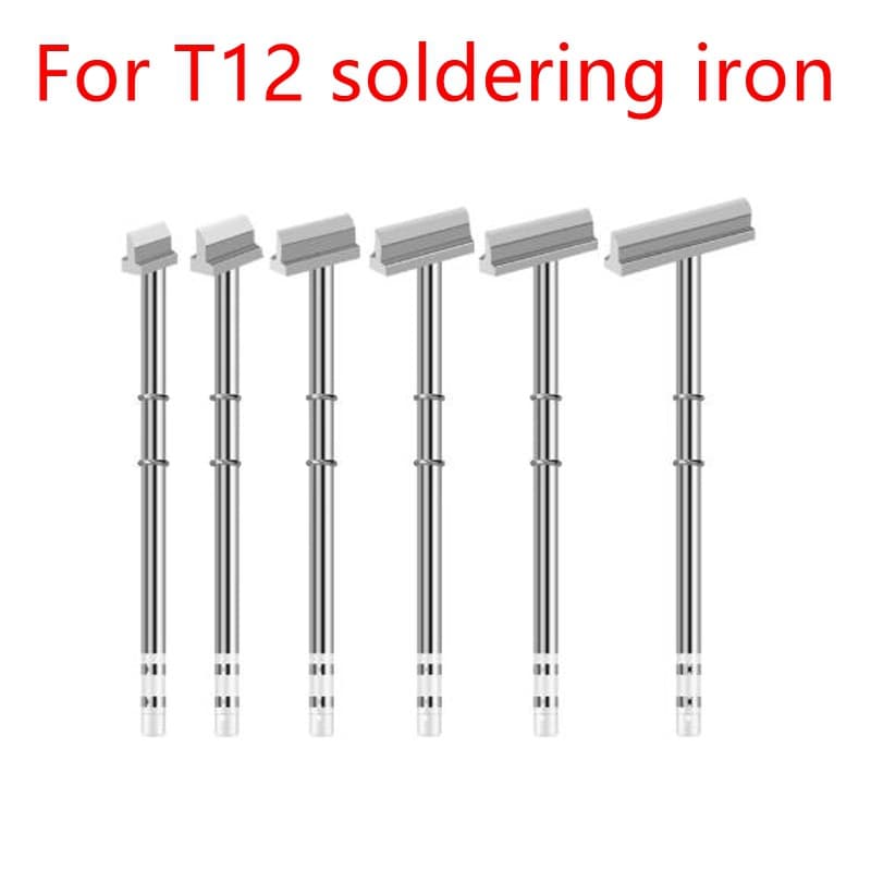 Wholesale chip removal soldering iron tips T12 shovel type, T-type special shapes, wide shovel head, enlarged spatula type flat tip