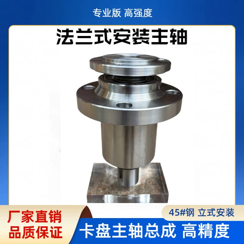 Flange mounted spindle High speed spindle Small lathe spindle Vertical mounted spindle Chuck mounted flange spindle