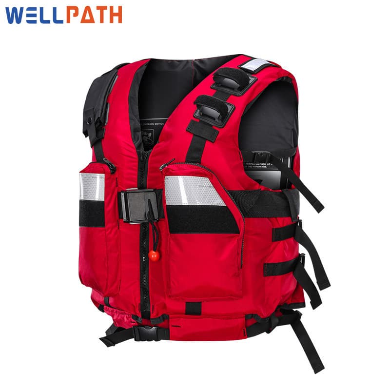 Professional Water Rescue Life Jacket Whitewater Kayaking High Buoyancy Heavy-Duty Rescue Equipment Firefighting Disaster Relief
