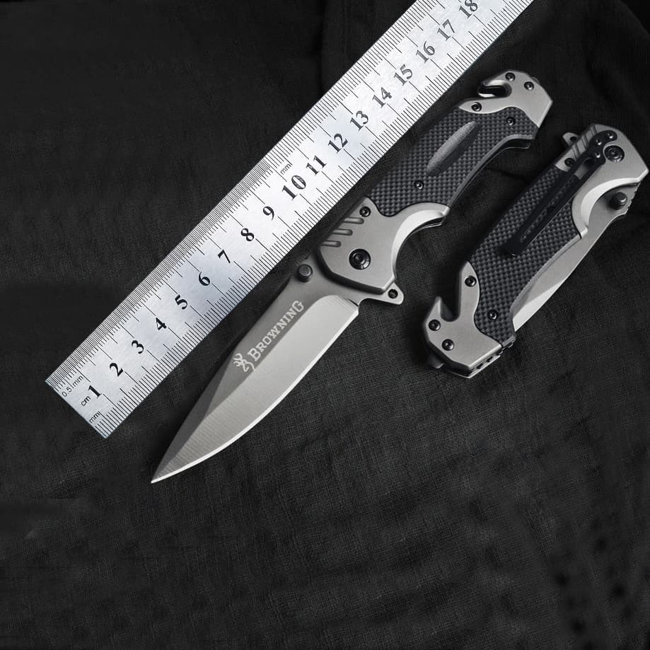 Mini Outdoor Camping Fruit Knife Personal Tactical Browning Portable G10 Tool Stainless Steel Blade Compact Sharpener