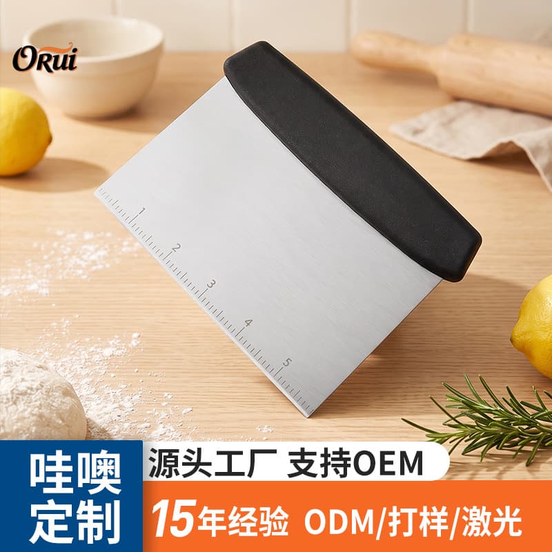 Stainless Steel Dough Cutter Baking Dough Knife Scraper Kitchen Dough Cutting Tool Flour Cutter