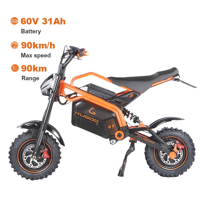 Cross-border Export KUGOO R2 90km/h Off-road Electric Motorcycle 1800W 90km Long Range