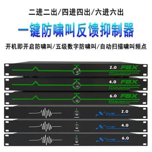Automatic Feedback Suppressor Microphone KTV Stage Conference Effect Processor Preamp Frequency Shift Anti-Howl Suppressor Professional