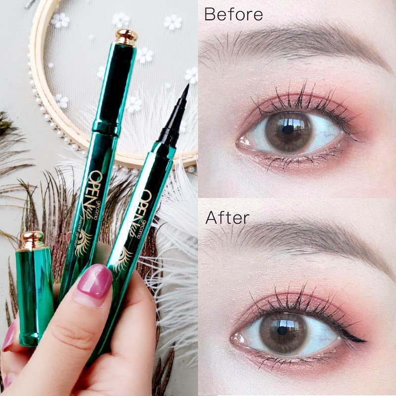 Gemon Peacock Open Screen Eyeliner Pencil Quick-drying, waterproof, sweatproof, smudge-resistant, long-lasting for beginners