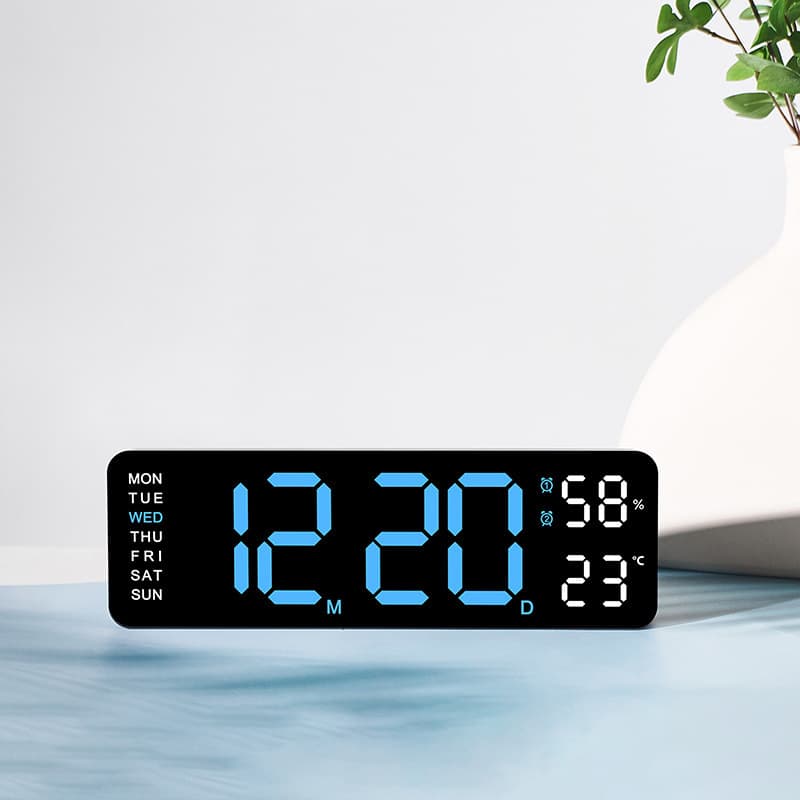 5503 cross-border best-selling electronic clock, simple multi-functional clock, rectangular large font alarm clock, hanging or standing clock