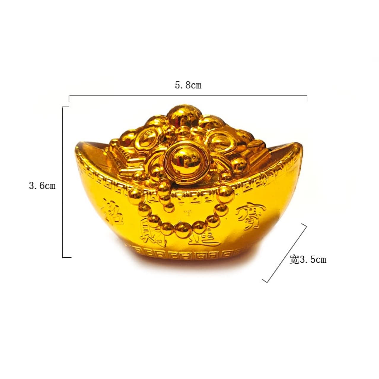 100pcs Mid-Autumn Festival Folding Tower Folding Basket Decoration Simulated Gold Ingot Plastic Ingot Ornament Supplies