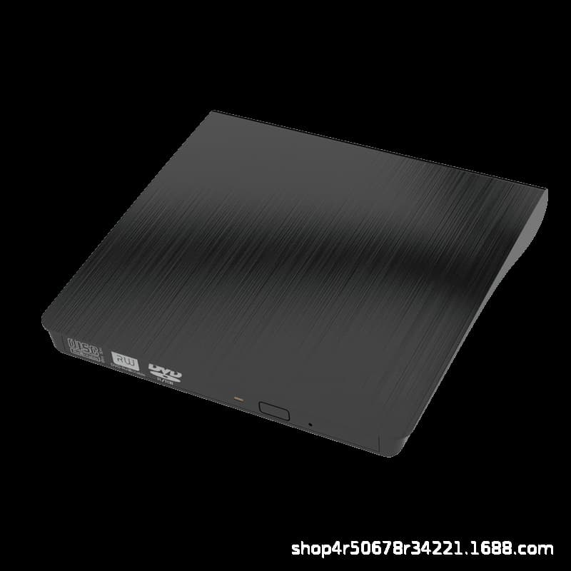 USB 3.0 external optical drive for laptops and desktops, compatible with CD/DVD players and portable CD/DVD burners.