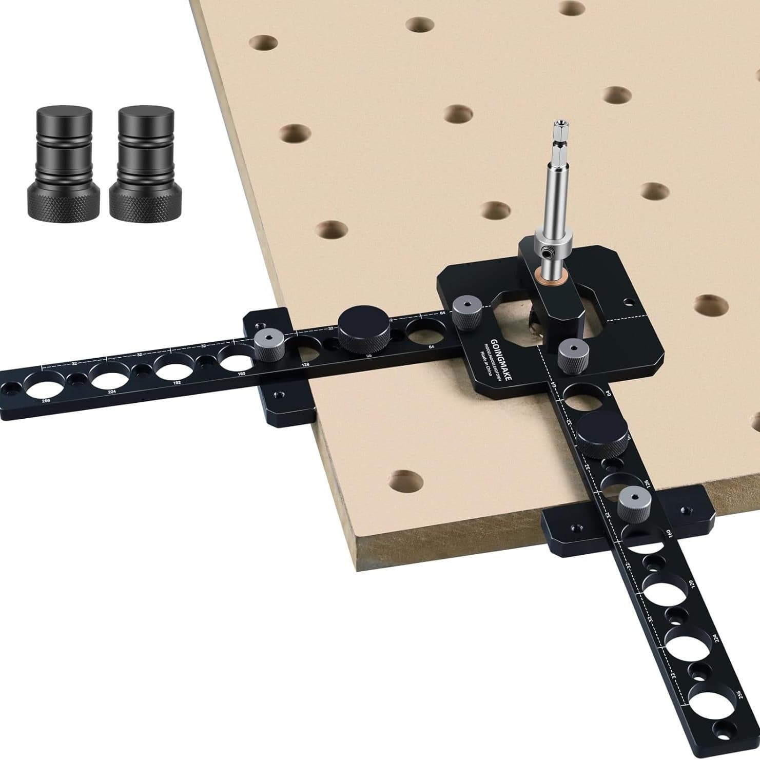Portable Drill Guide for Drilling 3/4" Workbench Pilot Holes Woodworking Bench Drilling