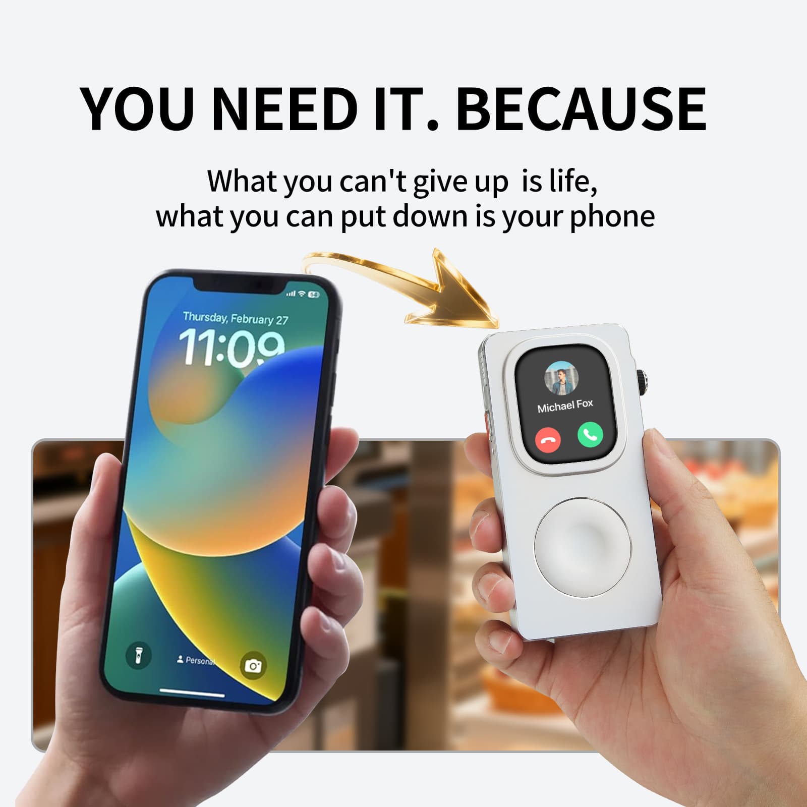 Compatible with Apple Watch Ultra 3/2/1 49mm conversion case, iWatch 49mm instantly becomes iPod