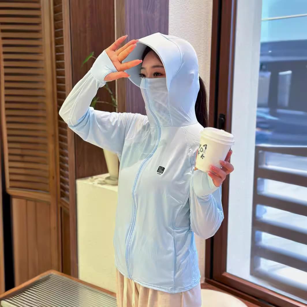 Women's Summer Thin UV Protection Cycling Sunscreen Jacket Outdoor Wofeitu Generation 1 Large Brim Sun Protection Jacket