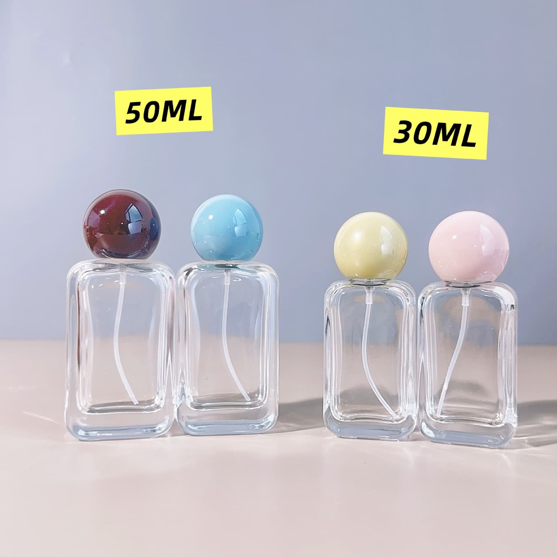 30ML sample portable travel-shaped artifact 50ml high-end perfume repackaged fine spray large-capacity empty bottle
