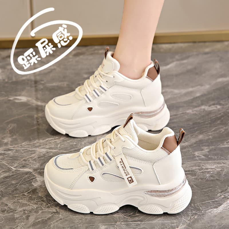 2025 popular casual ultra-light ultra-soft mesh small man soft sole wear-resistant versatile low-top fashionable casual dad shoes